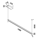 Davide Groppi Sottile 1 DE Pendant Light | All Square Lighting