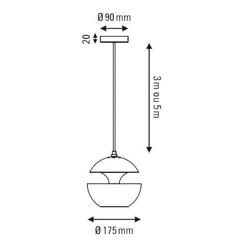 DCW Editions Here Comes The Sun 175 Pendant Light | All Square Lighting
