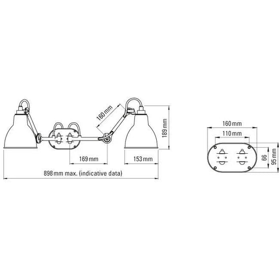 N°204 Double Bathroom Wall Light