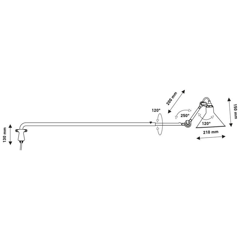 N°213 Plug Switch & Cable Wall Light