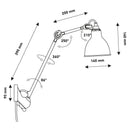 DCW Editions N°222 Plug Switch & Cable Wall Light | All Square Lighting