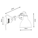 DCW Editions N°304 Plug Switch & Cable Wall Light | All Square Lighting