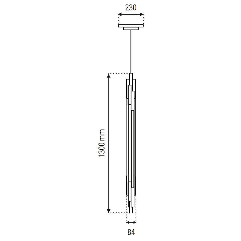 DCW Editions ORG 1300 Vertical Pendant Light | All Square Lighting