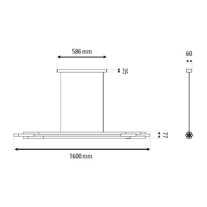 ORG 1600 Horizontal Pendant Light
