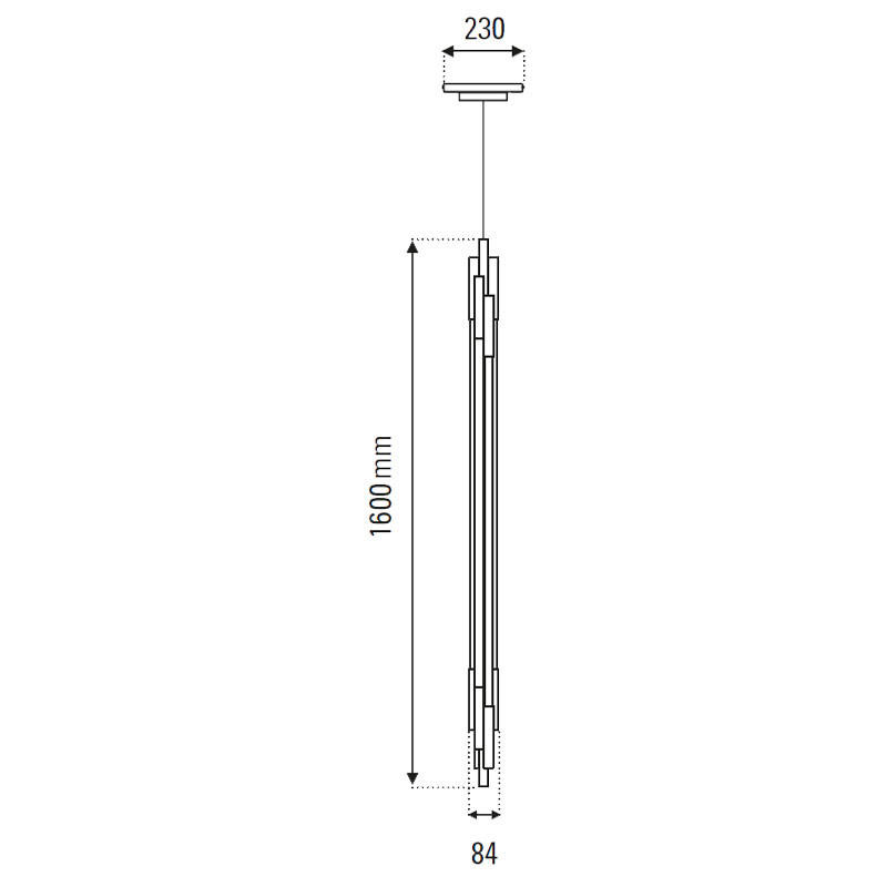 ORG 1600 Vertical Pendant Light