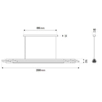 DCW Editions ORG 2000 Horizontal Pendant Light | All Square Lighting