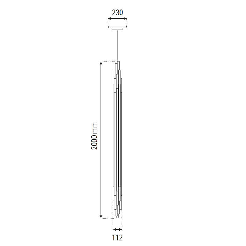 ORG 2000 Vertical Pendant Light