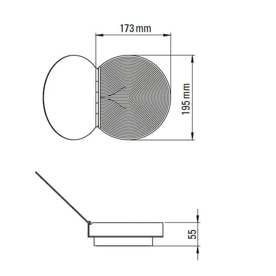 Poudrier Wall Light