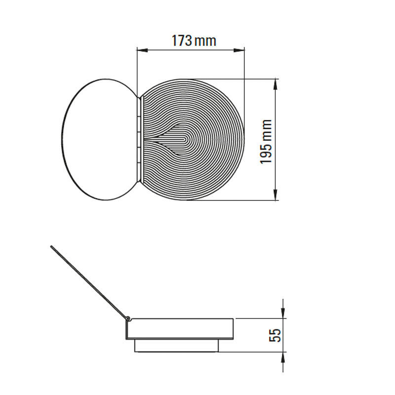 Poudrier Wall Light