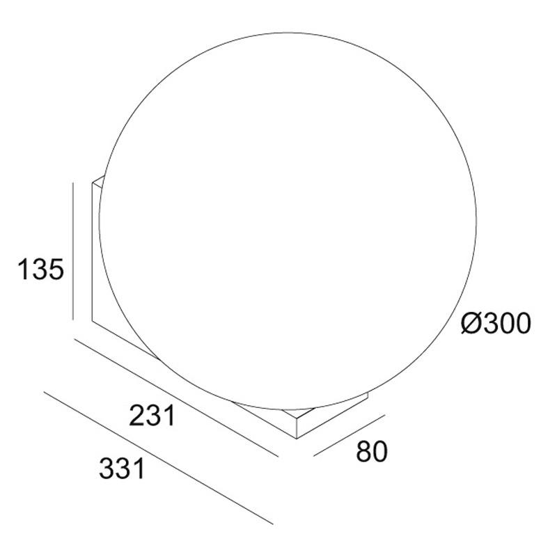 Oono M W L Wall Light