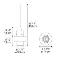 Diesel Living Gask Pendant Light | All Square Lighting