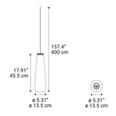 Diesel Living Glass Drop Pendant Light | All Square Lighting