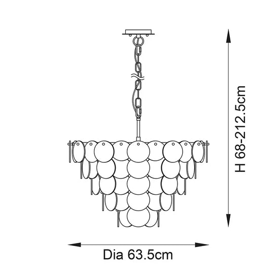 Cascade Lumière Tiered Pendant Light