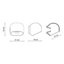 Ferroluce Ayrton C2553 Wall Light | All Square Lighting