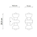 Ferroluce Berimbau C2601 Wall Light | All Square Lighting