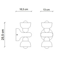 Ferroluce Berimbau C2601 Wall Light | All Square Lighting