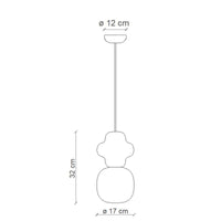 Ferroluce Copacabana C2681 Pendant Light | All Square Lighting