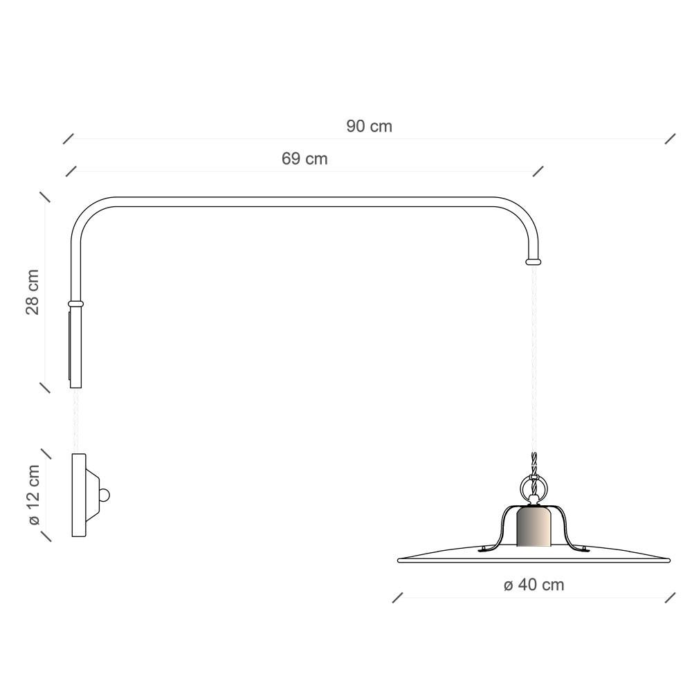 Ferroluce Country C1447 Wall Light | All Square Lighting