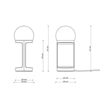 Ferroluce Hebea C2780 Table Lamp | All Square Lighting