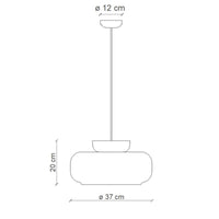Ferroluce Maracanã C2743 Pendant Light | All Square Lighting