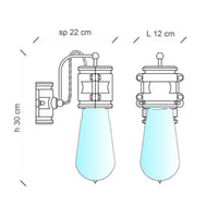 Ferroluce Urban C1523 Wall Light | All Square Lighting