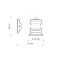 Ferroluce Urban C1843 Wall Light | All Square Lighting