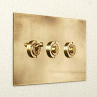 Forbes & Lomax F&L Aged Brass Switches & Sockets | All Square Lighting