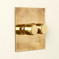Forbes & Lomax F&L Aged Brass Switches & Sockets | All Square Lighting