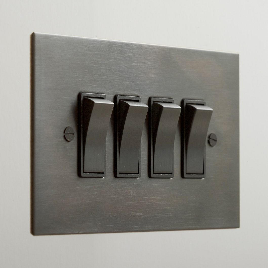 Forbes & Lomax F&L Antique Bronze Switches & Sockets | All Square Lighting