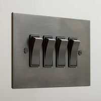 Forbes & Lomax F&L Antique Bronze Switches & Sockets | All Square Lighting