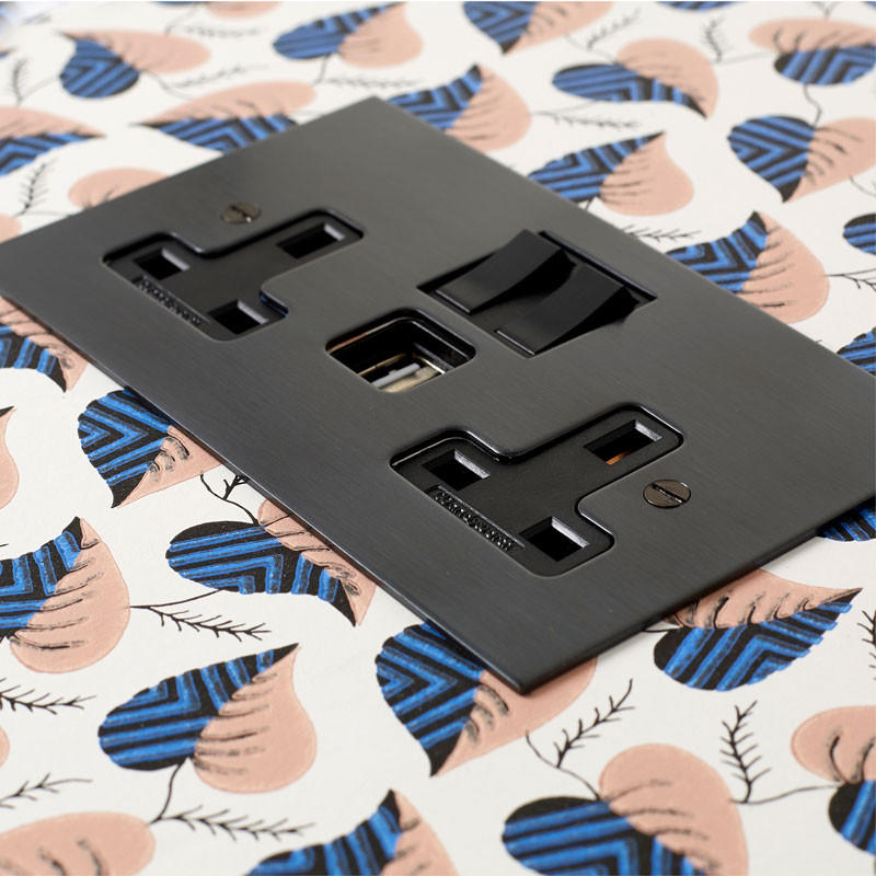 Forbes & Lomax F&L Antique Bronze Switches & Sockets | All Square Lighting