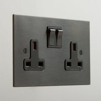 Forbes & Lomax F&L Antique Bronze Switches & Sockets | All Square Lighting