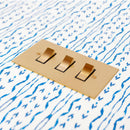 Forbes & Lomax F&L Brushed Brass Switches & Sockets | All Square Lighting