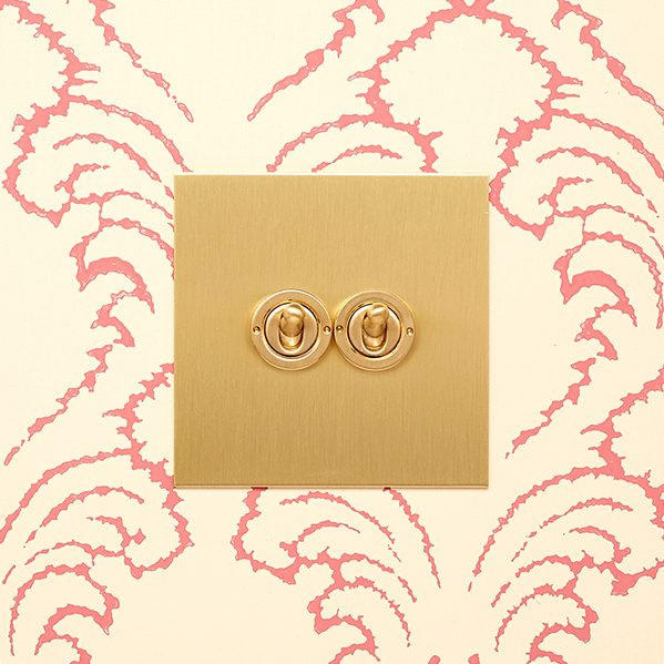 Forbes & Lomax F&L Brushed Brass Switches & Sockets | All Square Lighting