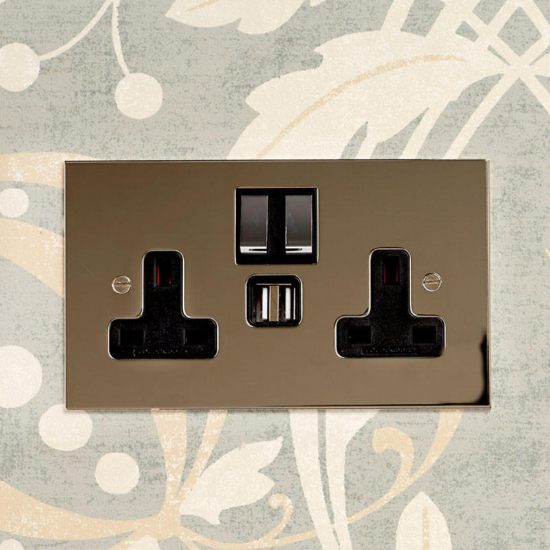 Forbes & Lomax F&L Nickel Silver Switches & Sockets | All Square Lighting