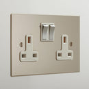 Forbes & Lomax F&L Nickel Silver Switches & Sockets | All Square Lighting