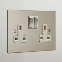 Forbes & Lomax F&L Nickel Silver Switches & Sockets | All Square Lighting