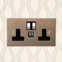 Forbes & Lomax F&L Stainless Steel Switches & Sockets | All Square Lighting