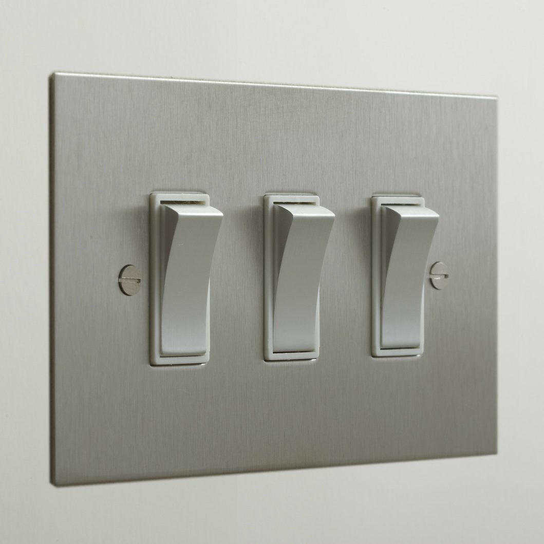 Forbes & Lomax F&L Stainless Steel Switches & Sockets | All Square Lighting
