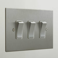 Forbes & Lomax F&L Stainless Steel Switches & Sockets | All Square Lighting