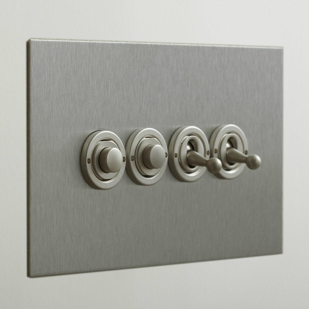 Forbes & Lomax F&L Stainless Steel Switches & Sockets | All Square Lighting