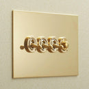 Forbes & Lomax F&L Unlacquered Brass Switches & Sockets | All Square Lighting