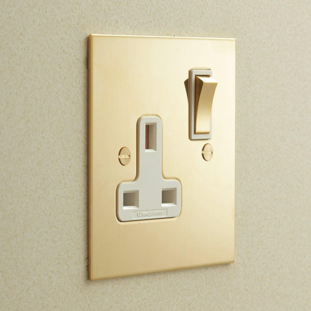 F&L Unlacquered Brass Switches & Sockets