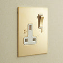 Forbes & Lomax F&L Unlacquered Brass Switches & Sockets | All Square Lighting