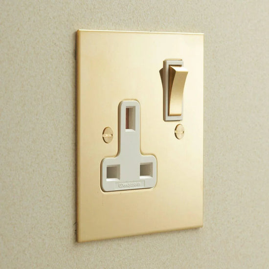 F&L Unlacquered Brass Switches & Sockets