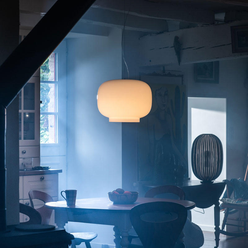 Foscarini Chouchin Bianco 1 Pendant Light | All Square Lighting