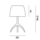 Foscarini Lumiere 30th Piccola Table Lamp | All Square Lighting
