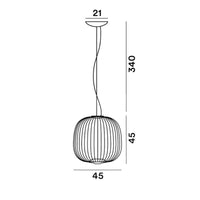 Foscarini Spokes 2 Midi Pendant Light | All Square Lighting