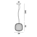 Foscarini Spokes 2 Piccola Pendant Light | All Square Lighting