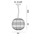 Foscarini Tartan Pendant Light | All Square Lighting
